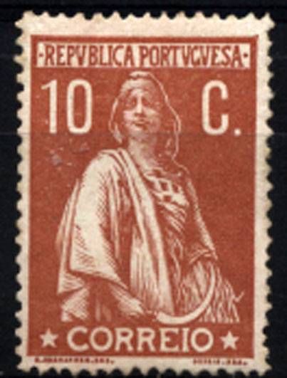 2373.jpg -     Lote:    2373      Lotes pelo Correio       Portugal       Descrição:         1912 &mdash; Ceres. CE215, 10C tijolo claro, papel porcelana, denteado 15x14. Valor de catálogo &euro; 250,00.        RG***       Valor Base:     &euro; 10,00     Valor Venda:     Retirado     