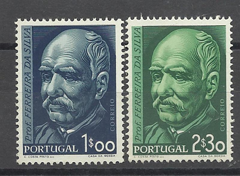 2416.jpg -     Lote:    2416      Lotes pelo Correio       Portugal       Descrição:         1956 &mdash; 1.º Centenário do Nascimento do Prof. Ferreira da Silva. CE819/20. Série completa. Valor de catálogo &euro; 32.25.        ***       Valor Base:     &euro; 7,00     Valor Venda:     Retirado     