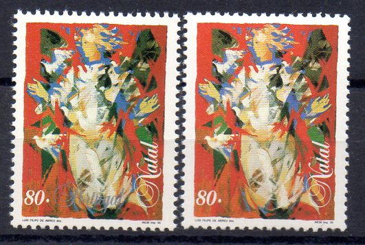 2429.jpg -     Lote:    2429      Lotes pelo Correio       Portugal       Descrição:         1995 &mdash; Natal. CE2319/2320. Série completa com e sem a legenda "PORTUGAL".        ***       Valor Base:     &euro; 3,00     Valor Venda:     Retirado     