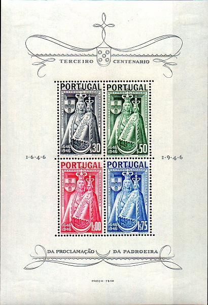 2444.jpg -     Lote:    2444      Lotes pelo Correio       Portugal       Descrição:         1946 . 3.º Centenário da Padroeira de Portugal. CE BLC12. Valor de catálogo &euro; 73,10.        BLC***       Valor Base:     &euro; 10,00     Valor Venda:     &euro; 12,00     