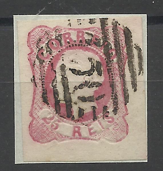 2458.jpg -     Lote:    2458      Lotes pelo Correio       Açores       Descrição:         Precursores. 1862/64 &mdash; D. Luís I. CE16, 25 reis rosa obliterado com carimbo da 1.ª reforma "50 &mdash; PONTA DELGADA". Valor de catálogo &euro; 30,00-        O       Valor Base:     &euro; 10,00     Valor Venda:     &euro; 10,00     
