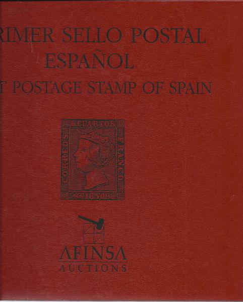 2655.jpg -     Lote:    2655      Lotes pelo Correio              Descrição:         Primer selo Postal ESpañol, Afinsa 1997.        Livro       Valor Base:     &euro; 20,00     Valor Venda:     &euro; 20,00     
