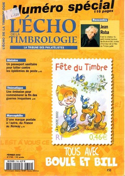2671.jpg -     Lote:    2671      Lotes pelo Correio              Descrição:         "L' Écho de la Timbrologie". Anos de 2002 e 2003. N.ºs 1749/1750 e 1752/1760.        Livro       Valor Base:     &euro; 5,00     Valor Venda:     Retirado     