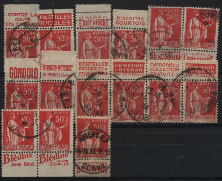 2774.jpg -     Lote:    2774      Lotes pelo Correio              Descrição:      França &mdash;    Lote composto por 15 selos tipo PAZ (1932 e seguintes), usados e bandas com publicidade.        O       Valor Base:     &euro; 8,00     Valor Venda:     &euro; 10,00     
