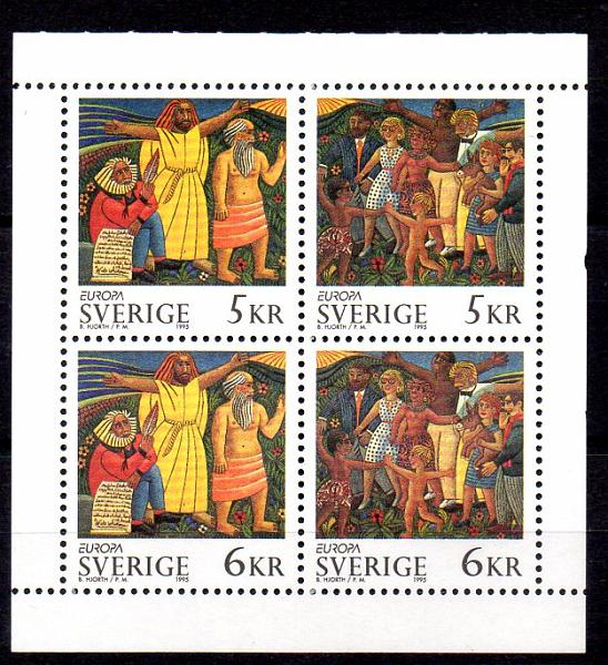 2787.jpg -     Lote:    2787      Lotes pelo Correio              Descrição:      Suécia.   1995 &mdash; Europa CEPT. Yv1853/56. Série completa.        ***       Valor Base:     &euro; 5,00     Valor Venda:     Retirado     