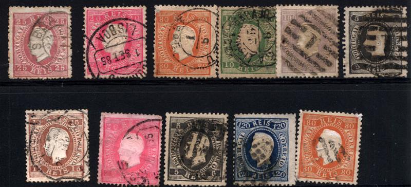 2792.jpg -     Lote:    2792      Lotes pelo Correio              Descrição:      Portugal &mdash;    D. Luís I, fita curva e fita direita. Lote de 11 selos. Bons valores. Lote a ver.        Lote       Valor Base:     &euro; 15,00     Valor Venda:     Retirado     