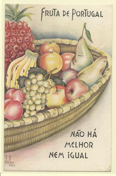0581.jpg -     Lote:    581                   Descrição:         Publicidade. "Fruta de Portugal, não há melhor nem igual". Novo.        PI       Valor Base:     € 10,00     Valor Venda:     Retirado     