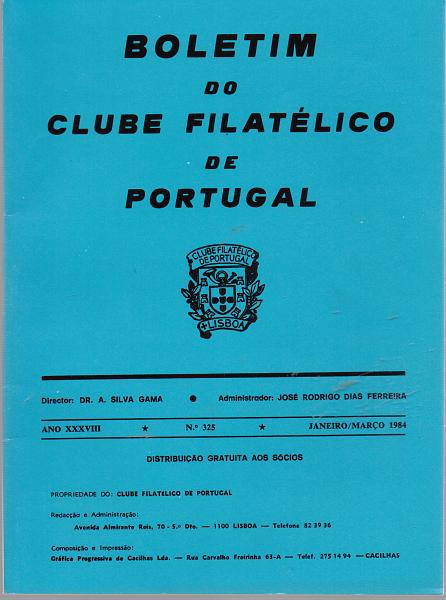 0156.jpg -     Lote:    156      J. M. Castanheira da Silveira (1ª parte)      Literatura Filatélica       Descrição:         Boletim do Clube Filatélico de Portugal. N.ºs 295 /96 (1978) até ao n.º 416 (2007).         Livro       Valor Base:     € 50,00     Valor Venda:     € 50,00       