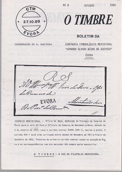 0168.jpg -     Lote:    168      J. M. Castanheira da Silveira (1ª parte)      Literatura Filatélica       Descrição:         O Timbre * Confraria Timbrológica Meridional, Évora. Do n.º 0 a 38 incluindo número especial (1989-2003).         Livro       Valor Base:     € 30,00     Valor Venda:     € 40,00       