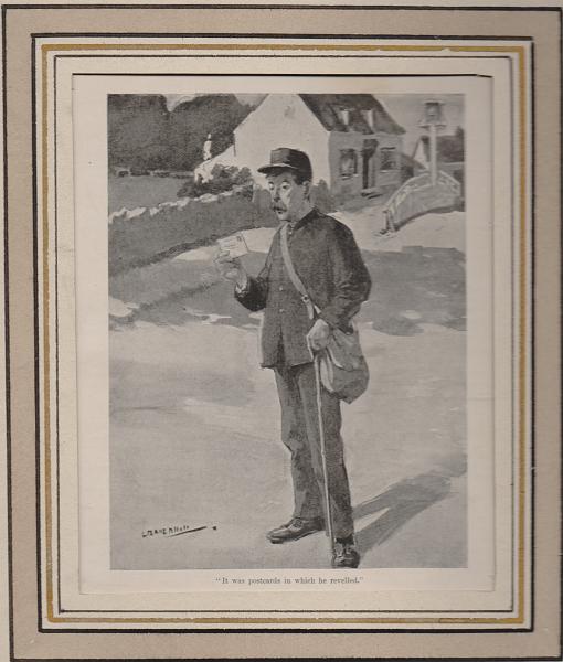 0179.jpg -     Lote:    179      J. M. Castanheira da Silveira (1ª parte)      Literatura Filatélica       Descrição:         Gravura emoldurada com passepartout, com imagem de carteiro.         GRV       Valor Base:     € 20,00     Valor Venda:     € 24,00       