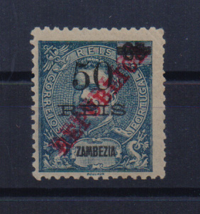 0226.jpg -     Lote:    226      Colecção Especializada - Zambézia             Descrição:         1915 &mdash; D. Carlos I Mouchon. Selos de 1905, com sobrecarga REPUBLICA da Casa da Moeda. CE89, 50 s/ 65 reis. Selo com dupla sobrecarga. Não catalogado.         **       Valor Base:     &euro; 40,00     Valor Venda:     &euro; 100,00       