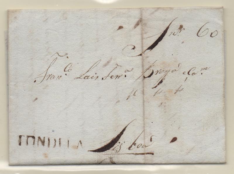 0305.jpg -     Lote:    305            Portugal       Descrição:         Tondela &mdash; A sépia, GM TND1 em carta datada de Santa Uvaia de Baixo (15.06.32) para Lisboa, com o porte de 60 reis manuscrito a sépia.         Carta       Valor Base:     &euro; 20,00     Valor Venda:     Retirado     
