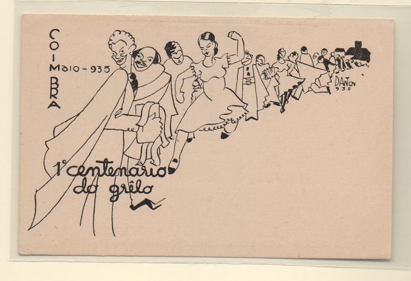 0486.jpg -     Lote:    486                   Descrição:         Ilustradores. Coimbra — 1.º Centenário do Grêlo. Assinado por "Danton 935". Novo.         PI       Valor Base:     € 15,00     Valor Venda:     Retirado     