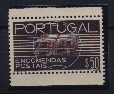 0727.jpg -     Lote:    727            Portugal       Descrição:         1936 &mdash; Encomendas Postais. Encomendas Postais. CE EP18, $50. Prova em castanho-escuro, denteada, com sobrecarga S*ECIMEN a preto.         PRV       Valor Base:     &euro; 10,00     Valor Venda:     Retirado     