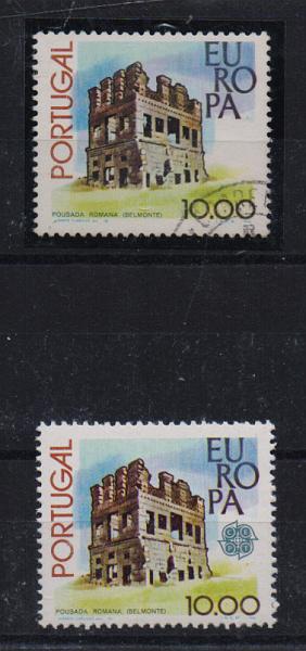 0818.jpg -     Lote:    818            Portugal       Descrição:         1978 — Europa. CE1390, 10$00. Selo sem símbolo da CEPT. Acompanha selo normal para comparação.         O       Valor Base:     € 60,00     Valor Venda:     € 60,00       