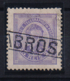 0929.jpg -     Lote:    929            Portugal       Descrição:         Carimbos nominativos. 1884/87 &mdash; D. Luís I. De frente. Novos valores. CE63, 25 reis violeta azul. Obliterado com carimbo batido a preto "SABROSA".         O       Valor Base:     &euro; 15,00     Valor Venda:     Retirado     
