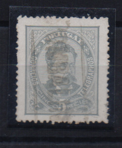 0962.jpg -     Lote:    962            Portugal       Descrição:         Carimbos nominativos. 1882/83 &mdash; D. Luís. De frente. CE56, 5 reis cinzento obliterado com carimbo batido a preto "POMBALINHO".         O       Valor Base:     &euro; 20,00     Valor Venda:     Retirado     