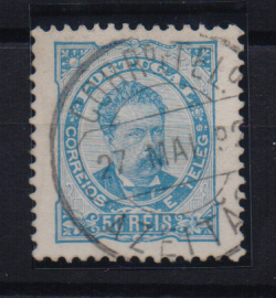 1020.jpg -     Lote:    1020            Portugal       Descrição:         Carimbos circulares datados, tipo 1880. 1882/83 &mdash; D. Luís, de frente. CE58, 50 reis, obliterado com carimbo batido a preto de "AZEITÃO".         O       Valor Base:     &euro; 10,00     Valor Venda:     &euro; 10,00       