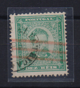 1066.jpg -     Lote:    1066            Portugal       Descrição:         Carimbos da telegrafia eléctrica. 1884/87 &mdash; D. Luís I. De frente. CE61, 10 reis verde. Obliterado com carimbo oval batido a preto "TELEGRAPHIA ELECTRICA / LAPA".         O       Valor Base:     &euro; 8,00     Valor Venda:     &euro; 10,00       