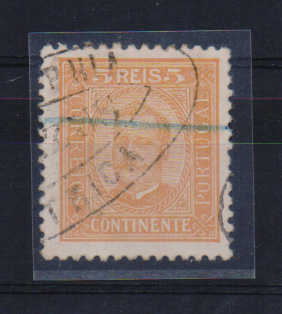 1070.jpg -     Lote:    1070            Portugal       Descrição:         Carimbos da telegrafia eléctrica. 1892/93 &mdash; D. Carlos I. CE68, 5 reis laranja obliterado com carimbo batido a preto "TELEGRAPHIA / ELECTRICA / BOM JEZUS".         O       Valor Base:     &euro; 10,00     Valor Venda:     Retirado     