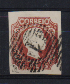1135.jpg -     Lote:    1135            Portugal       Descrição:         1856/58 &mdash; D. Pedro V. Cabelos anelados. CE10, 5 reis castanho-vermelho. Valor de catálogo &euro; 166,00.         O       Valor Base:     &euro; 18,00     Valor Venda:     &euro; 18,00       