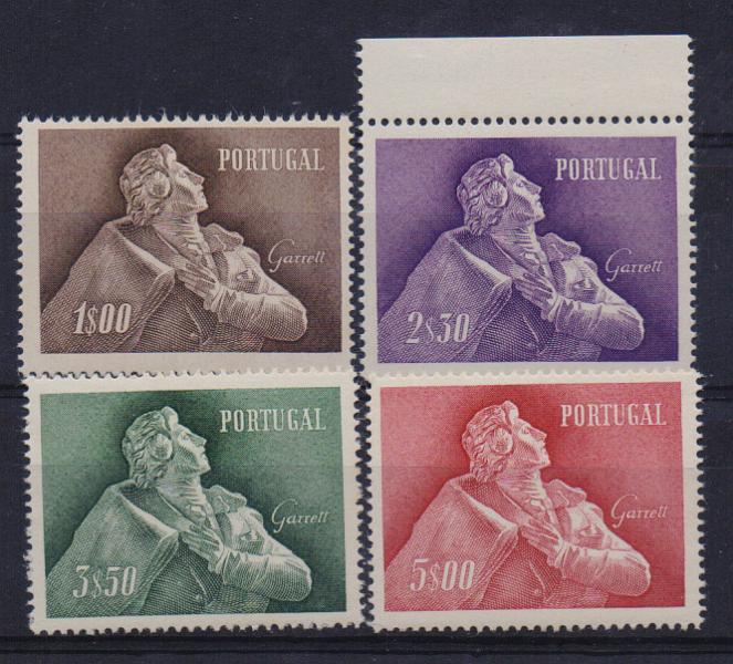 1342.jpg -     Lote:    1342            Portugal       Descrição:         1957 &mdash; Almeida Garrett. CE827/30. Série completa. Valor de catálogo &euro; 280,00.         ***       Valor Base:     &euro; 50,00     Valor Venda:     Retirado     