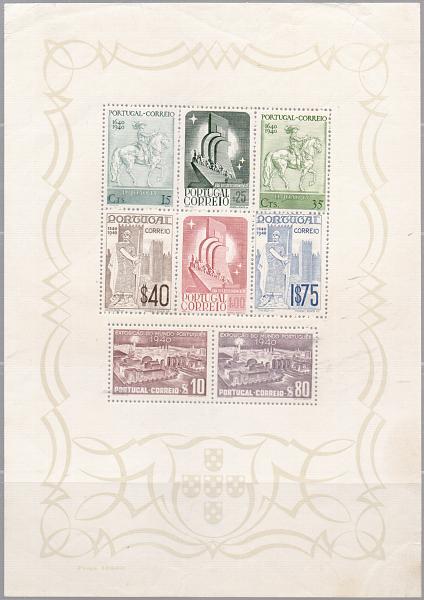1396.jpg -     Lote:    1396            Portugal       Descrição:         1940 &mdash; Centenário da Fundação. CE BLC2. Valor de catálogo &euro; 543,00.         BLC***       Valor Base:     &euro; 50,00     Valor Venda:     &euro; 60,00       