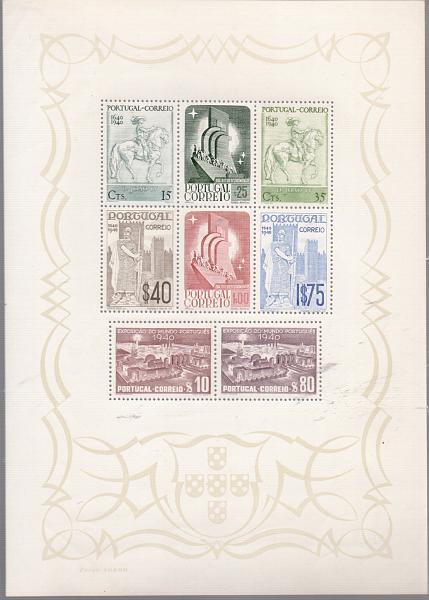 1397.jpg -     Lote:    1397            Portugal       Descrição:         1940 &mdash; Centenário da Fundação. CE BLC2. Valor de catálogo &euro; 545,00.         BLC***       Valor Base:     &euro; 60,00     Valor Venda:     &euro; 60,00       