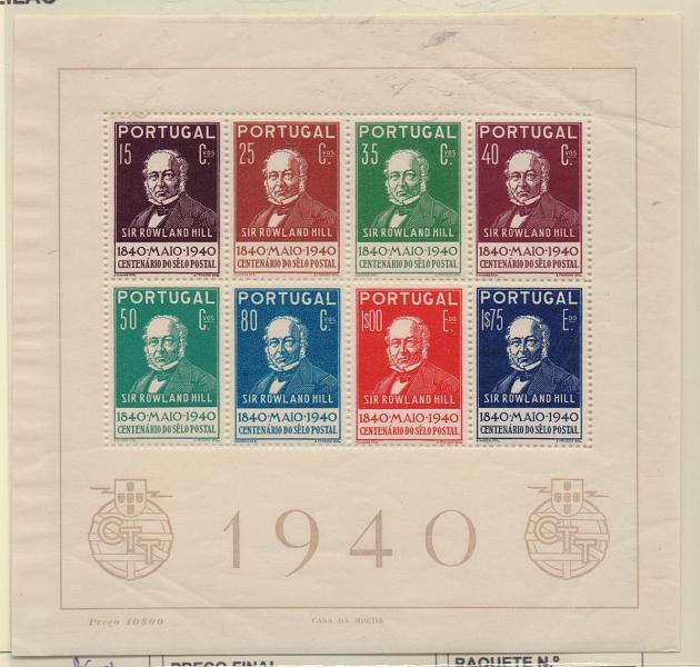 1398.jpg -     Lote:    1398            Portugal       Descrição:         1940 &mdash; Centenário do Selo Postal. CE BLC3. Valor de catálogo &euro; 239,00.         BLC***       Valor Base:     &euro; 25,00     Valor Venda:     &euro; 41,00       