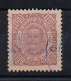 1463.jpg -     Lote:    1463            Angola       Descrição:         1893/94 &mdash; D. Carlos I, tipo Diogo Neto. CE33, 100 reis castanho, denteado 11 &frac12;. Valor de catálogo &euro; 240,00.         O       Valor Base:     &euro; 50,00     Valor Venda:     &euro; 100,00       