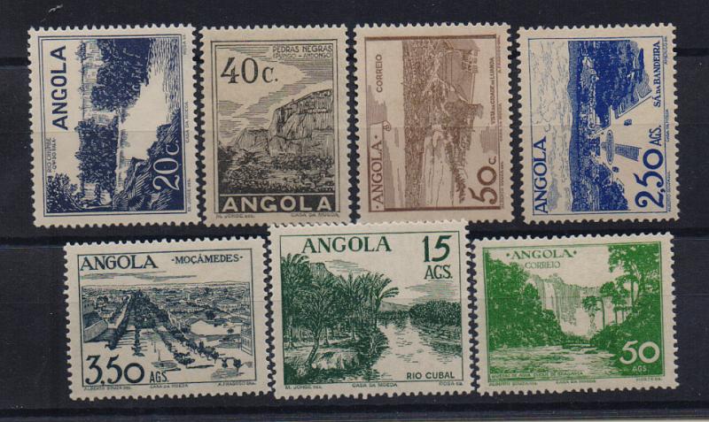 1487.jpg -     Lote:    1487            Angola       Descrição:         1949 &mdash; Vistas de Angola. CE311/317. Série completa. Valor de catálogo &euro; 177,00.         **       Valor Base:     &euro; 30,00     Valor Venda:     Retirado     