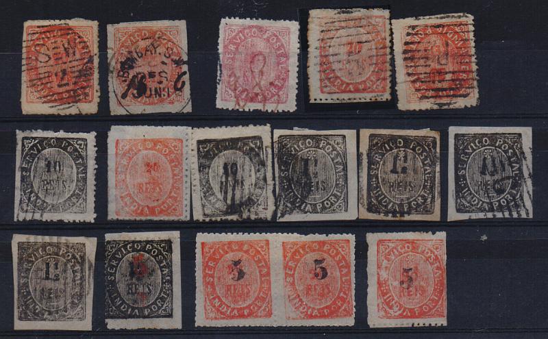 1516.jpg -     Lote:    1516            Índia       Descrição:         1871/1883 &mdash; Nativos. Lote com 14 selos e um par, em estado novo e usado. Bom valor de catálogo. Lote a ver.         Lote       Valor Base:     &euro; 50,00     Valor Venda:     &euro; 50,00       