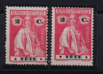 1616.jpg -     Lote:    1616            Tete       Descrição:         1914 &mdash; Ceres. CE29, 2C carmim, denteado 15x14, papel porcelana, com estrelas nas posições I/II e II/I. Valor de catálogo &euro; 48,00.         *       Valor Base:     &euro; 8,00     Valor Venda:     &euro; 38,00       