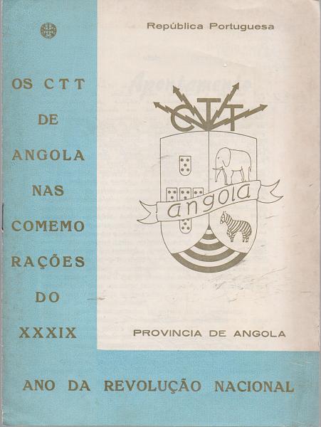 1663.jpg -     Lote:    1663                   Descrição:         Breve notícia sobre a evolução histórica do Correio de Cartas na Província de Angola desde o ano de 1976. Edição dos CTT da Colónia de Angola + Os CTT de Angola nas comemorações do XXXIX ano da revolução Nacional.         Livro       Valor Base:     &euro; 15,00     Valor Venda:     Retirado     