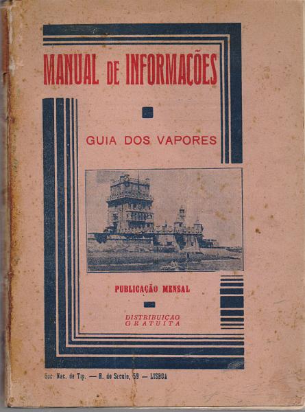 1692.jpg -     Lote:    1692                   Descrição:         Manual de informações. Guia dos Vapores, 1931. Nota; tem um caderno trocado (pag. 51 a 62 está no início).         Livro       Valor Base:     &euro; 15,00     Valor Venda:     &euro; 15,00       