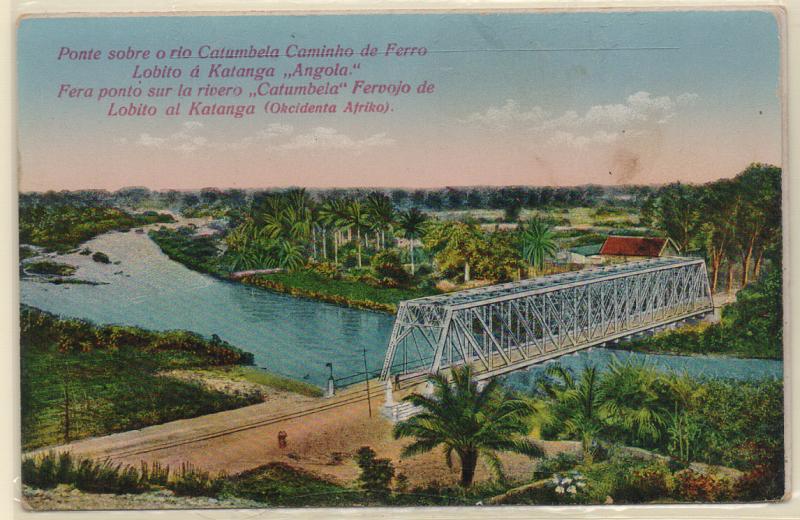 1957.jpg -     Lote:    1957      Lotes pelo Correio              Descrição:         Angola. Lote de dois postais ilustrados: Ponte sobre o rio Catumbela e Uma vista do Lobito.         PI       Valor Base:     &euro; 5,00     Valor Venda:     &euro; 8,00       