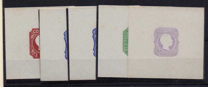 1978.jpg -     Lote:    1978      Lotes pelo Correio              Descrição:         Vinhetas. Lote de cinco vinhetas de D. Pedro V, cabelos lisos de 5, 2x25, 50 e 100 reis.         Lote       Valor Base:     &euro; 5,00     Valor Venda:     &euro; 6,00       