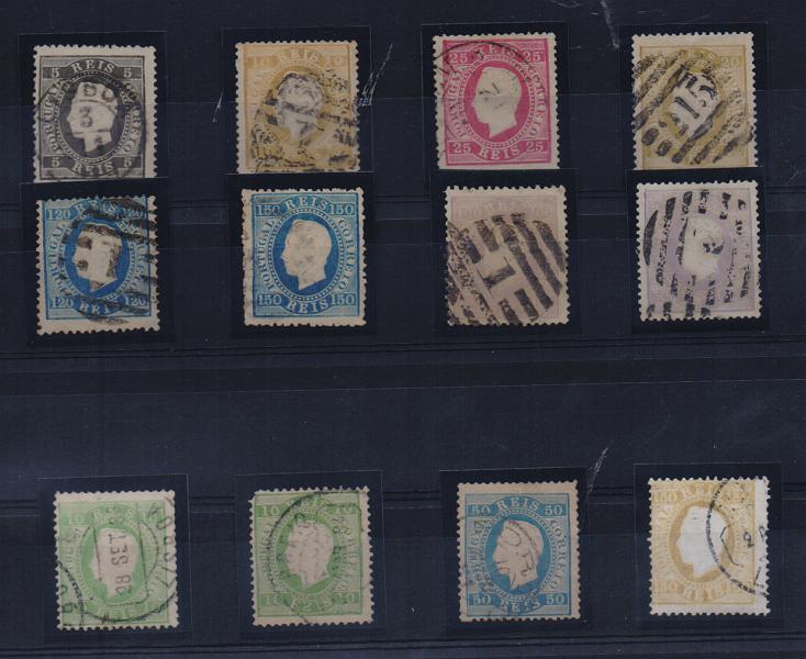 2106.jpg -     Lote:    2106      Lotes pelo Correio       Portugal       Descrição:         1870/80 &mdash; D. Luís I. Fita direita. Lote composto por 12 selos: CE36/37, 39/40, 43/45, 47, 49x2, 50 e 51. Um selo com pequeno defeito. Lote a ver.         O       Valor Base:     &euro; 60,00     Valor Venda:     Retirado     