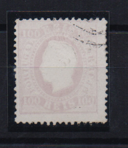 2118.jpg -     Lote:    2118      Lotes pelo Correio       Portugal       Descrição:         1870/76 &mdash; D. Luís I, fita direita. CE43, 100 reis, denteado 12 &frac12;, papel porcelana.         O       Valor Base:     &euro; 5,00     Valor Venda:     &euro; 5,00       