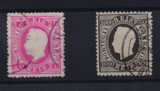 2133.jpg -     Lote:    2133      Lotes pelo Correio       Portugal       Descrição:         1884 &mdash; D. Luís I de frente. Novo valor. CE66/67. Série completa em denteado 12 &frac12;. Valor de catálogo &euro; 182,60.         O       Valor Base:     &euro; 20,00     Valor Venda:     &euro; 20,00       
