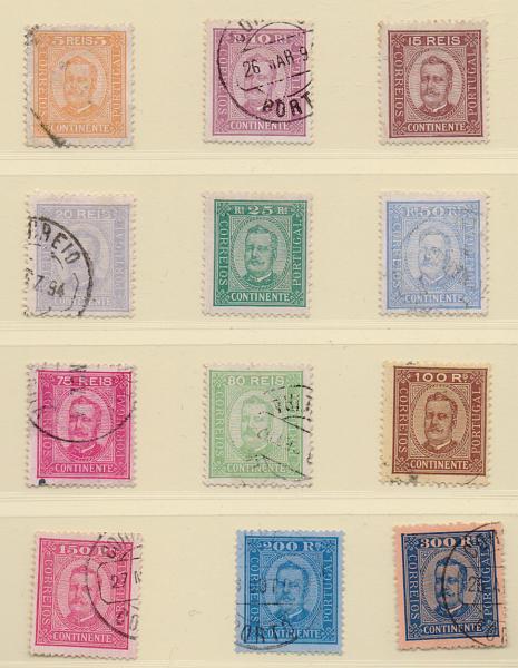 2139.jpg -     Lote:    2139      Lotes pelo Correio       Portugal       Descrição:         1892/93 &mdash; D. Carlos I tipo Diogo Neto. CE68/78. Série completa em diversos denteados. Lote a ver. Bom valor de catálogo         **/O       Valor Base:     &euro; 40,00     Valor Venda:     &euro; 40,00       