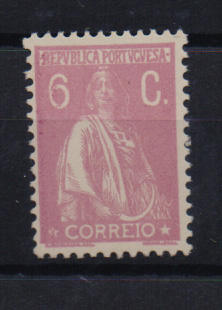 2190.jpg -     Lote:    2190      Lotes pelo Correio       Portugal       Descrição:         1917/20 &mdash; Ceres. CE228, 6C lilás rosa. Selo com impressão defeituosa.         ***       Valor Base:     &euro; 3,00     Valor Venda:     &euro; 3,00       