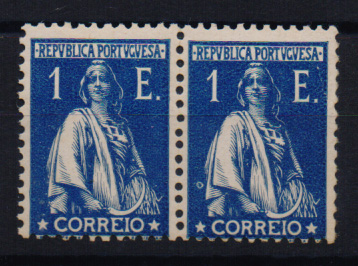 2208.jpg -     Lote:    2208      Lotes pelo Correio       Portugal       Descrição:         1923 &mdash; Ceres. Novas taxas e cores. CE258, 1E azul. Par horizontal. Valor de catálogo &euro; 33,10.         ***       Valor Base:     &euro; 5,00     Valor Venda:     &euro; 8,00       