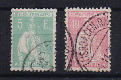 2217.jpg -     Lote:    2217      Lotes pelo Correio       Portugal       Descrição:         1924/26 &mdash; Ceres. CE296/97, 5 e 10E. Valor de catálogo &euro; 128,00.         O       Valor Base:     &euro; 15,00     Valor Venda:     &euro; 15,00       