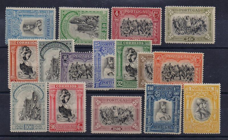 2225.jpg -     Lote:    2225      Lotes pelo Correio       Portugal       Descrição:         1928 &mdash; Independência de Portugal * 3.* emissão. CE435/450. Série completa. Selo CE449 sem goma. Lote a ver.         ***/*       Valor Base:     &euro; 20,00     Valor Venda:     &euro; 28,00       