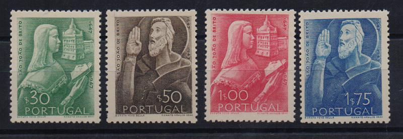 2277.jpg -     Lote:    2277      Lotes pelo Correio       Portugal       Descrição:         1948 &mdash; 3.º Centenário do Nascimento de S. João de Brito. CE691/94. Série completa. Valor de catálogo &euro; 47,65.         ***       Valor Base:     &euro; 10,00     Valor Venda:     &euro; 10,00       