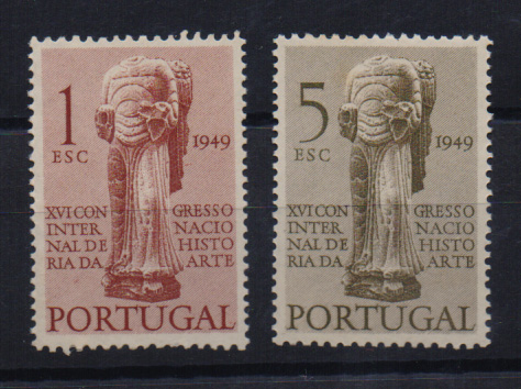 2280.jpg -     Lote:    2280      Lotes pelo Correio       Portugal       Descrição:         1949 &mdash; 16,º Congresso Internacional de História da Arte CE713/14. Série completa. Valor de catálogo &euro; 28,15.         ***       Valor Base:     &euro; 6,00     Valor Venda:     &euro; 6,00       