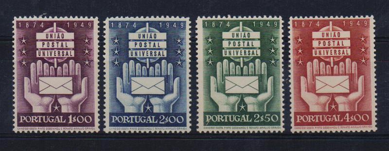 2284.jpg -     Lote:    2284      Lotes pelo Correio       Portugal       Descrição:         1949 &mdash; 75.º Aniversário da UPU. CE715/18. Série completa. Valor de catálogo &euro; 46,00.         ***       Valor Base:     &euro; 10,00     Valor Venda:     Retirado     