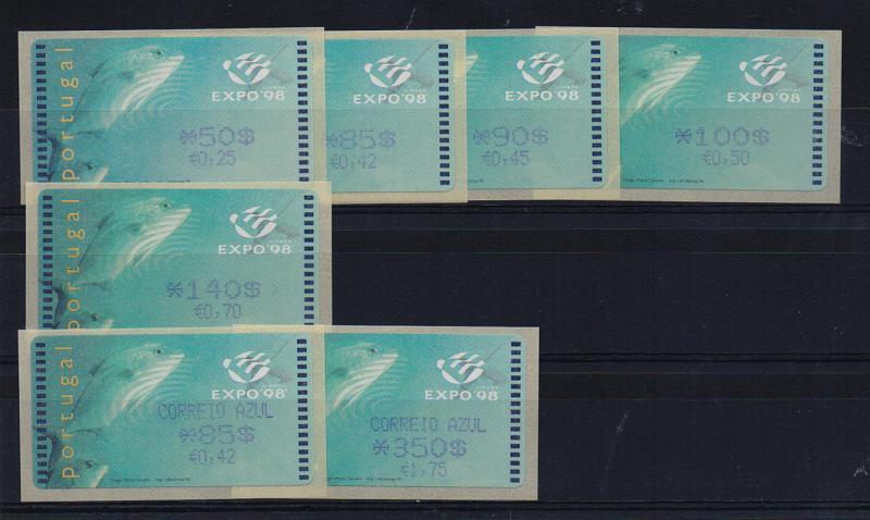 2370.jpg -     Lote:    2370      Lotes pelo Correio       Portugal       Descrição:         1998 &mdash; Expo 98. Máquina AMIEL. CE ETQ 16B. Correio normal + correio azul, com dupla afixação da taxa, com recibo.         ETQ       Valor Base:     &euro; 15,00     Valor Venda:     Retirado     