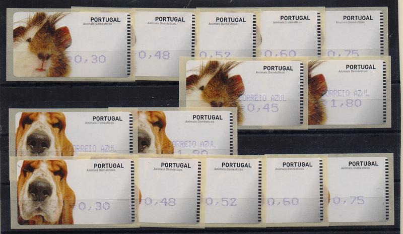 2410.jpg -     Lote:    2410      Lotes pelo Correio       Portugal       Descrição:         2005 &mdash; Animais domésticos. Máquina AMIEL. CE ETQ33. Correio normal + correio azul, impressão a violeta, com recibos. Taxas de 2006.         ETQ       Valor Base:     &euro; 10,00     Valor Venda:     &euro; 17,00       